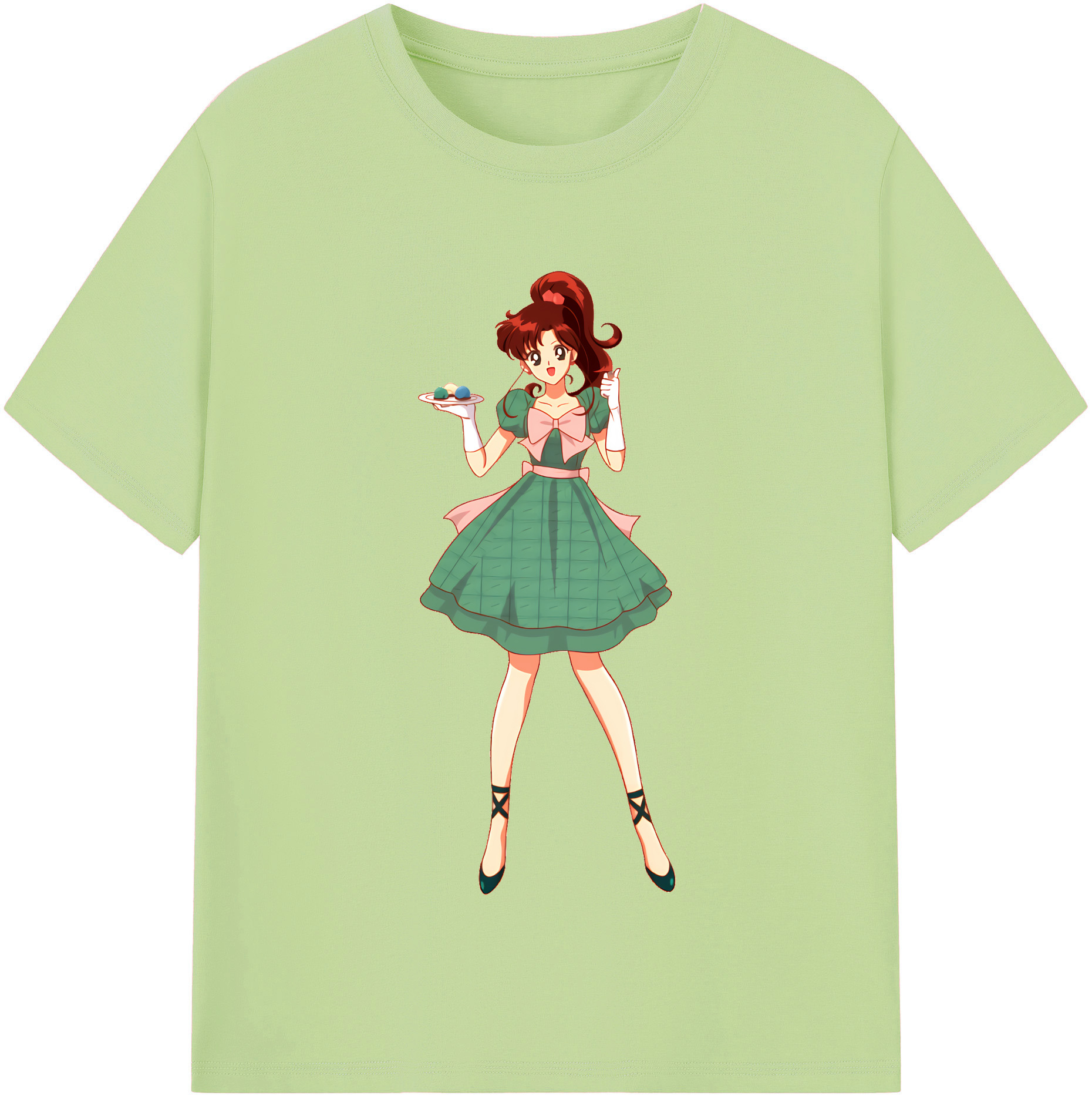 （画像用） 美少女戦士セーラームーン 木野 まこと きの まこと Sailor Moon Kino Makoto （セーラージュピター；Sailor Jupiter） 綿100％半袖Tシャツ（フロントプリント）